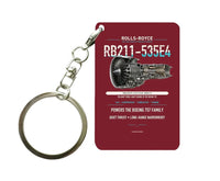 Thumbnail for RB211-535E4 Key Chain design on dark red key chain