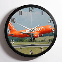 Thumbnail for EasyJet's 200th aviation design on premium wood and metal wall clock.