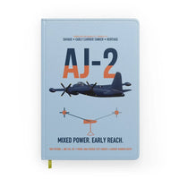 Thumbnail for AJ-2 Savage Tanker design on light blue notebook