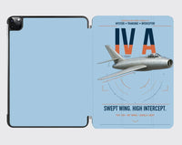 Thumbnail for Dassault Mystère IV A design on light blue ipad tablet case