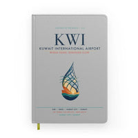 Thumbnail for Kuwait International Airport (KWI) design on light gray notebook