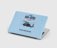 Thumbnail for Sikorsky HH-60G Pave Hawk design on light blue MacBook case