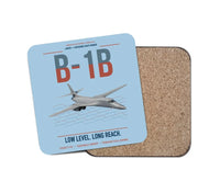Thumbnail for B-1B Lancer design on light blue 1 piece coaster
