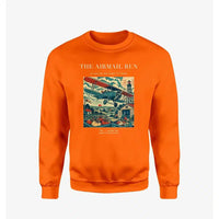 Thumbnail for VINTAGE G4015 - The Airmail Run - Designed Sweatshirts design on orange