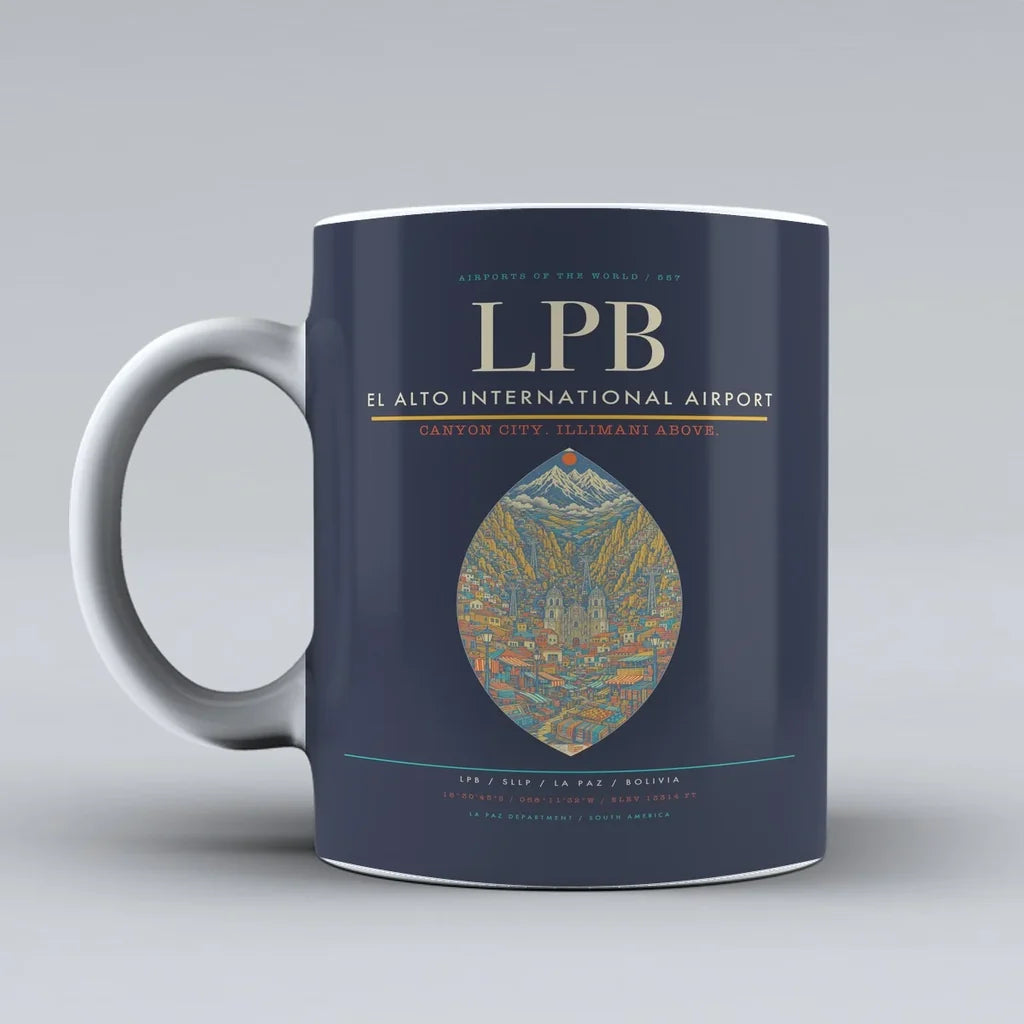 El Alto International Airport LPB Mug - Dark Blue