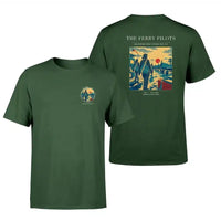 Thumbnail for VINTAGE G4503 - The Ferry Pilots - Double-Side T-Shirt design on darkgreen double side t shirt