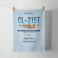 Thumbnail for Canadair CL-215T design on light blue towel