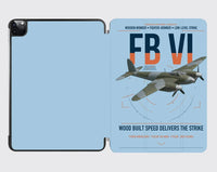 Thumbnail for de Havilland Mosquito FB VI design on light blue ipad tablet case
