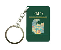 Thumbnail for Munster Osnabruck International Airport (FMO) design on dark green key chain