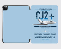 Thumbnail for Cessna Citation CJ2+ design on light blue ipad tablet case