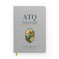 Thumbnail for Sri Guru Ram Dass Jee International Airport Amritsar (ATQ) design on light gray notebook