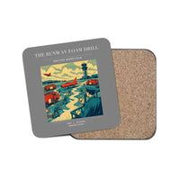 Thumbnail for The Runway Foam Drill - Designed Coasters design on gray 1-piece