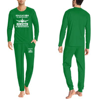 Thumbnail for Flying is Importanter men pajamas - Green