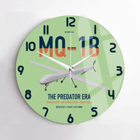 Thumbnail for MQ-1B Predator design on light green no frame wall clock