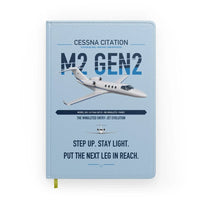 Thumbnail for Cessna Citation M2 Gen2 design on light blue notebook