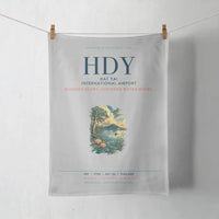 Thumbnail for Hat Yai International Airport (HDY) design on light gray towel