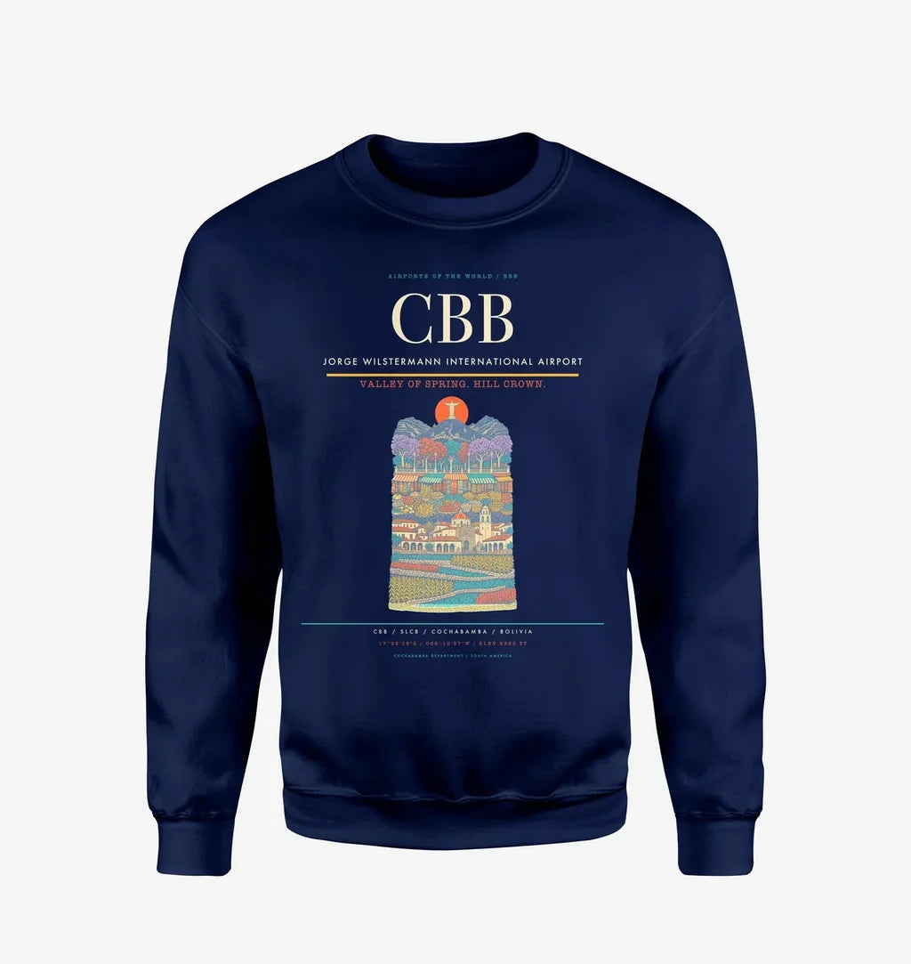 Jorge Wilstermann International Airport CBB Sweatshirt - Navy Blue
