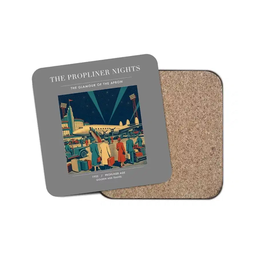 The Propliner Nights - Designed Coasters design on gray 1-piece
