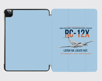Thumbnail for RC-12X Guardrail Signals From Above design on light blue ipad tablet case