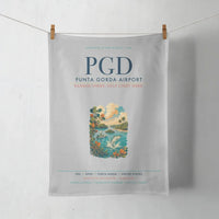 Thumbnail for Punta Gorda Airport (PGD) design on light gray towel