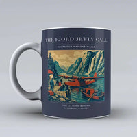 Thumbnail for VINTAGE G4185 - The Fjord Jetty Call - Ceramic Mug design on darkblue
