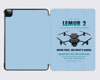 Thumbnail for BRINC LEMUR 2 design on light blue ipad tablet case