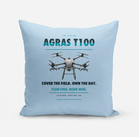 Thumbnail for DJI Agras T100 design on light blue pillow