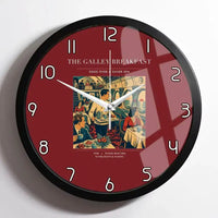 Thumbnail for VINTAGE G4184 - The Galley Breakfast - Designed Wall Clocks design on darkred framed