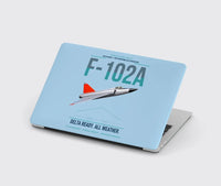 Thumbnail for F-102A Delta Dagger design on light blue MacBook case
