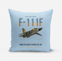 Thumbnail for F-111F Aardvark design on light blue pillow