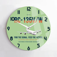 Thumbnail for RC-135V W Rivet Joint design on light green no frame wall clock