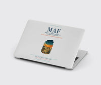 Thumbnail for Midland International Air and Space Port (MAF) design on light gray MacBook case