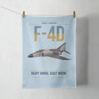 Thumbnail for F-4D Phantom II design on light blue towel