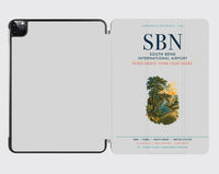 Thumbnail for South Bend International Airport (SBN) design on light gray ipad tablet case