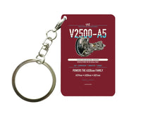 Thumbnail for V2500-A5 Key Chain design on dark red key chain