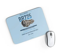 Thumbnail for BR725 design on light blue rectangle mouse pad
