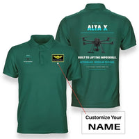 Thumbnail for Freefly Alta X design on green polo with custom name badge