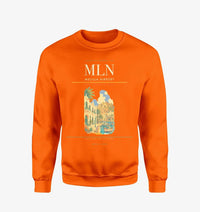 Thumbnail for Melilla Airport (MLN) design on orange sweatshirt