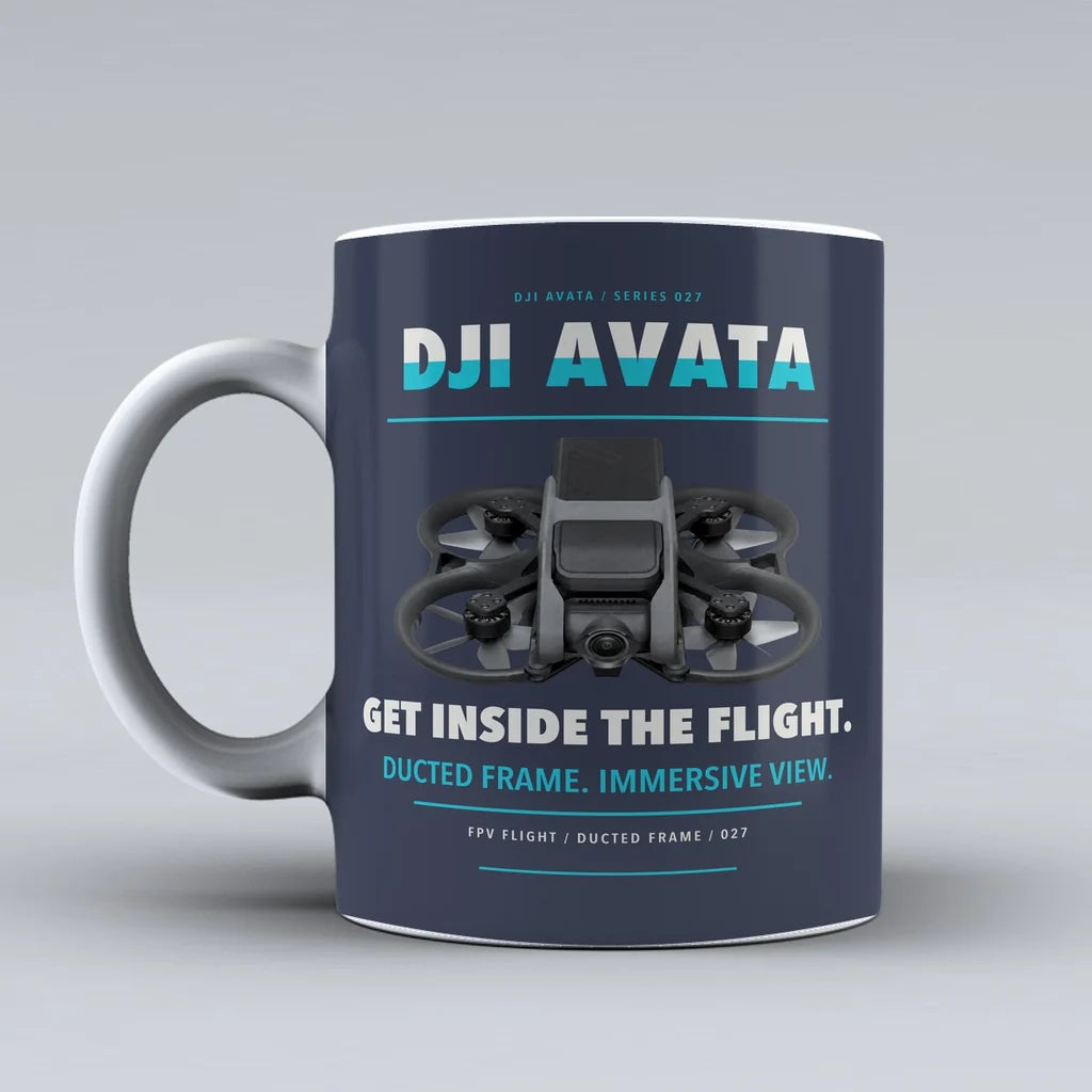 Avata Mug design on dark blue dji