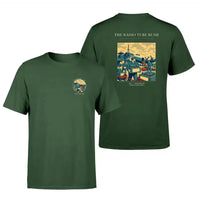 Thumbnail for VINTAGE G4414 - The Radio Tube Rush - Double-Side T-Shirt design on darkgreen double side t shirt