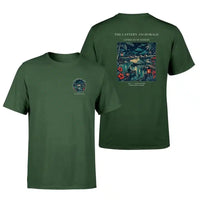 Thumbnail for VINTAGE G4187 - The Lantern Anchorage - Double-Side T-Shirt design on darkgreen double side t shirt