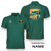 Thumbnail for VINTAGE G4443 - The Turtle Beach Patrol - Double-Side Polo T-Shirt design on green+name