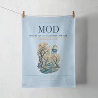 Thumbnail for Modesto City-County Airport (MOD) design on light blue towel