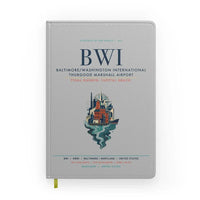 Thumbnail for Baltimore-Washington International Thurgood Marshall Airport (BWI) design on light gray notebook