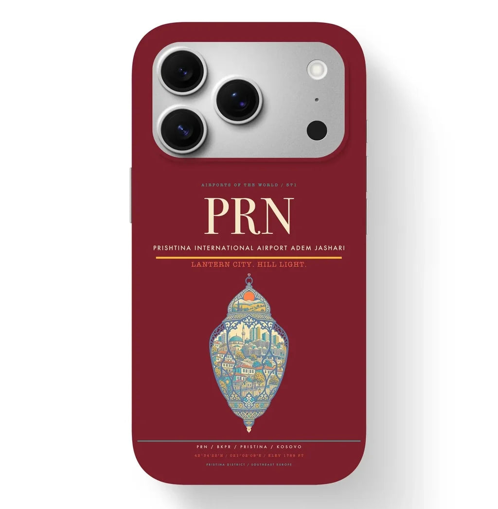 Prishtina International Airport Adem Jashari PRN Dark Red