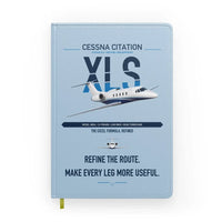 Thumbnail for Cessna Citation XLS design on light blue notebook