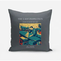 Thumbnail for VINTAGE G4536 - The Last Inspection - Designed Pillows design on gray