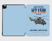 Thumbnail for Airbus H215M design on light blue ipad tablet case