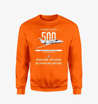 Thumbnail for Cessna Citation 500 - Citation I design on orange sweatshirt