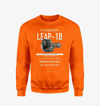 Thumbnail for CFM LEAP-1B design on orange sweatshirt